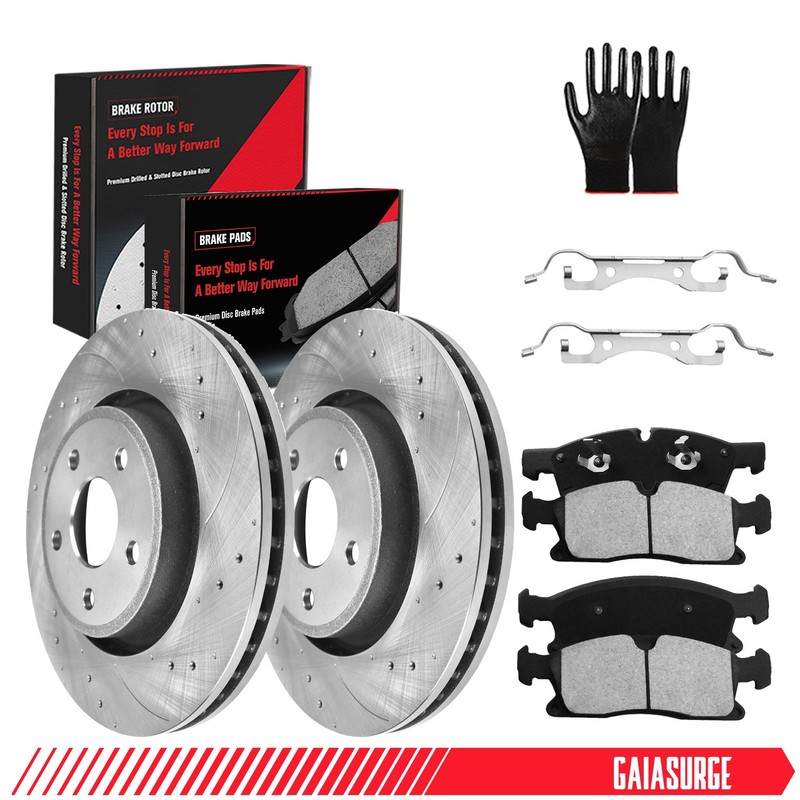 Front Rotors & Ceramic Brake Pads for 2012 -2020 Dodge Durango Grand Cherokee