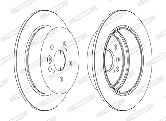 FERODO DDF1486C Brake Disc for CHERY,TOYOTA gallery