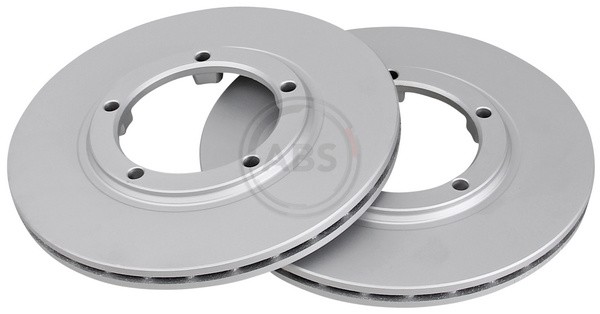 ABS 16562 Front Brake Discs Pair 276mm Vented Fits Hyundai H-1 Starex H100