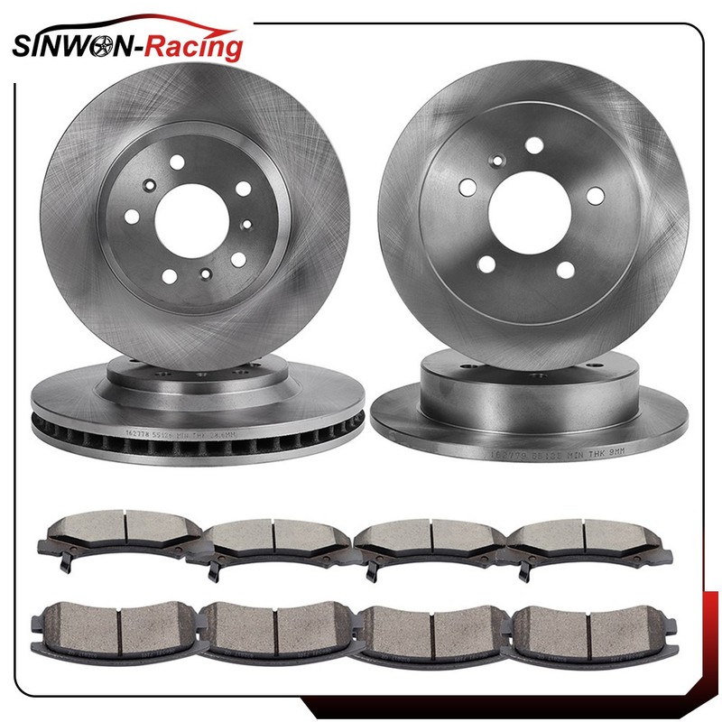 For Chevrolet Monte Carlo 5.3L Front & Rear Ceramic Brake Pads And Disc Rotors