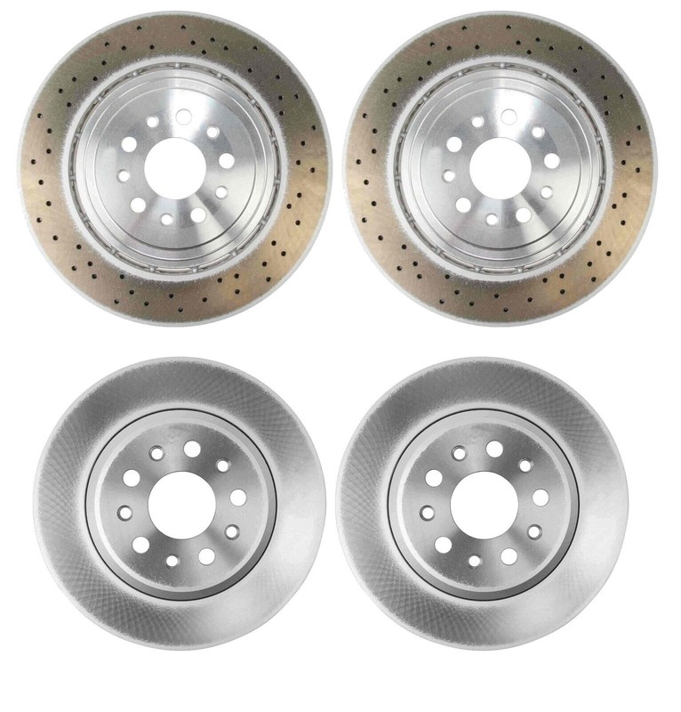 SHW Perf OEM Front 360mm & Rear 320mm Brake Disc Rotors Kit For Maserati Ghibli