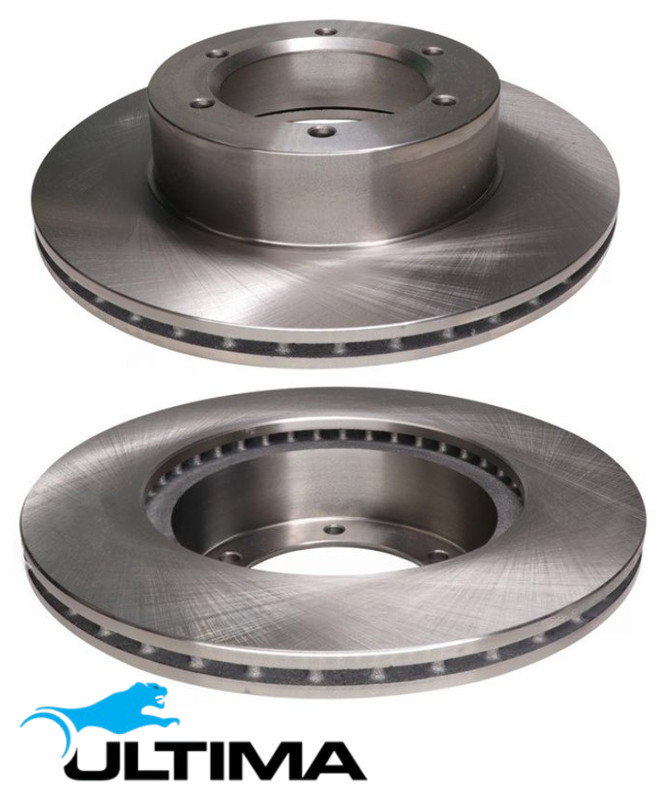 ULTIMA FRONT VENTED DISC BRAKE ROTORS FOR TOYOTA 2L 22R 2L-T 3RZ-FE 2.4L 2.7L I4