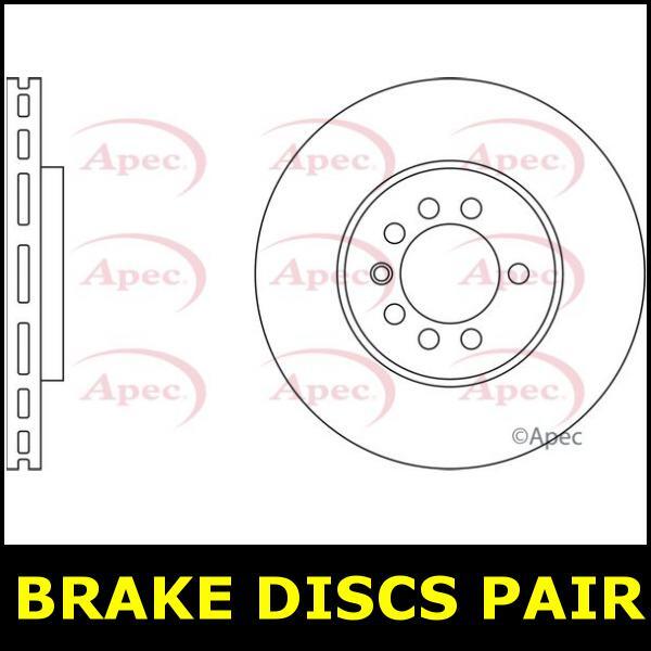Brake Discs Pair Front FOR VAUXHALL CORSA 100bhp C 1.7 00->06 Diesel Apec gallery