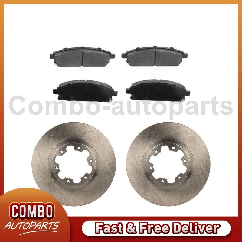 Front Disc Rotors Ceramic Brake Pads for 2000 2001 2002 2003 1998 INFINITI QX4