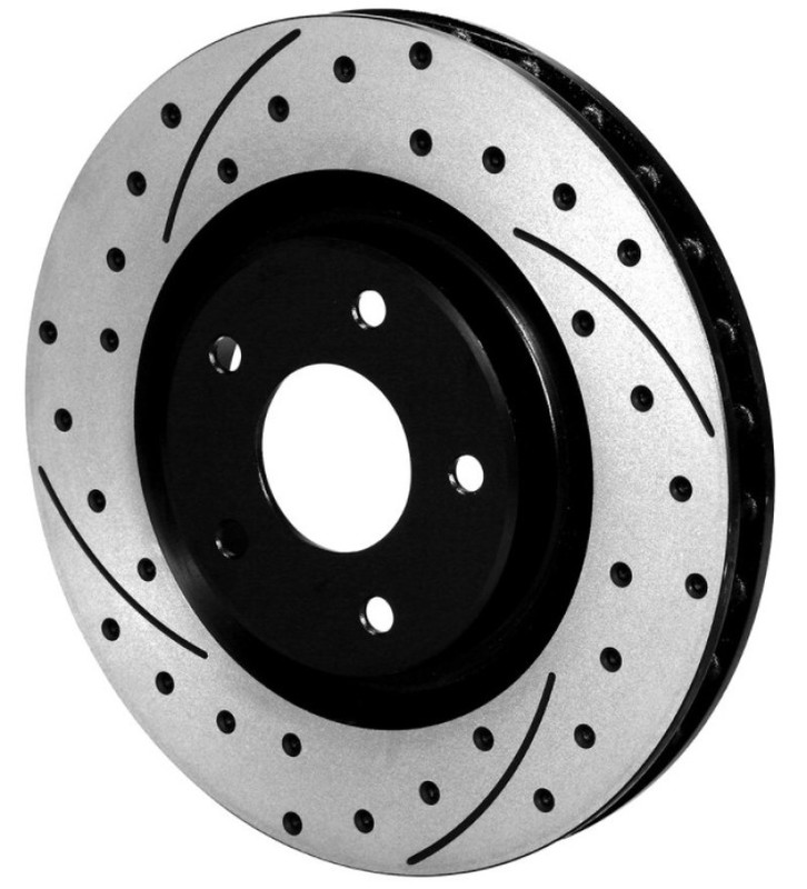 Wilwood SRP Dimpled Front Brake Rotor for C5/C6 Corvette – Black Finish