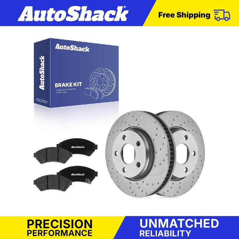 Front Drilled Slotted Brake Rotors Premium Pads for Buick, LaCrosse 2005-2009