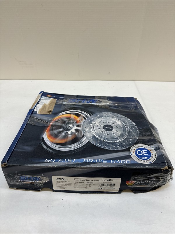 SHW Fits 05-09 Volkswagen Touareg 3.2L/4.2L w/330mm Rotors Right Front Smooth Mo