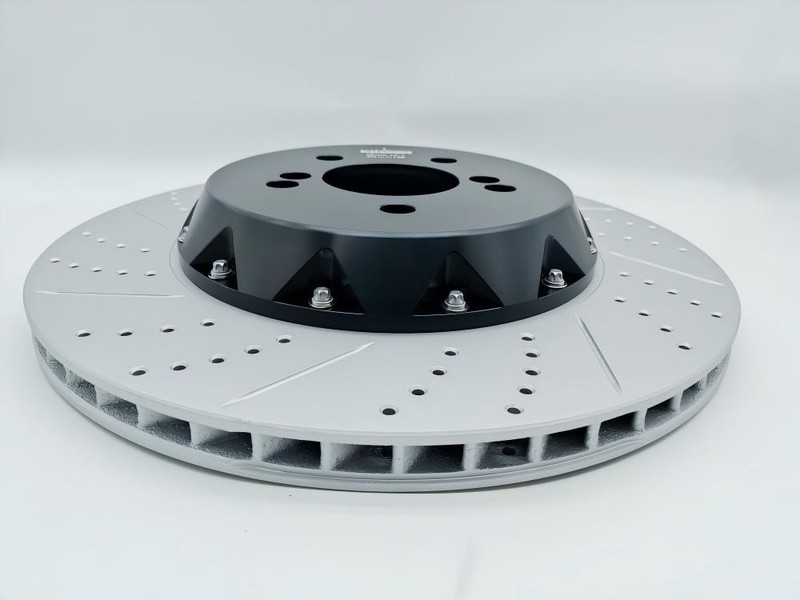 Fixed Drilled & slotted Rear Brake Rotor For BMW M4 F87 M2 F80 M3 F82 F83 370mm gallery