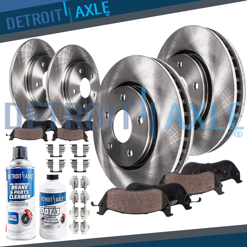 278mm Front Rear Brake Rotors Ceramic Pads for Buick Lesabre Pontiac Bonneville
