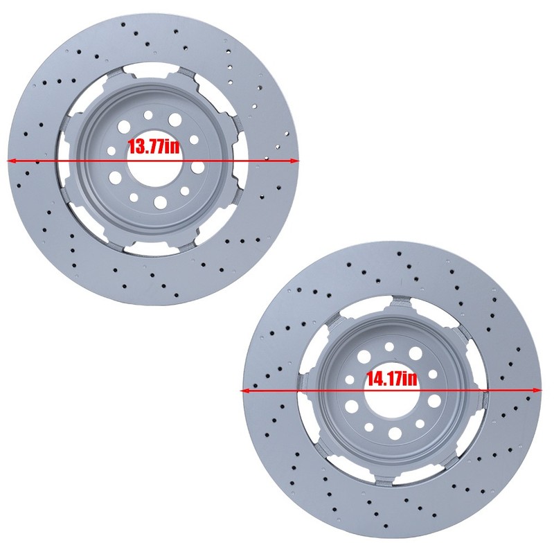 Kit Front Rear Brake Rotors For Alfa Romeo Giulia Stelvio Quadrifoglio 2017-2024 gallery