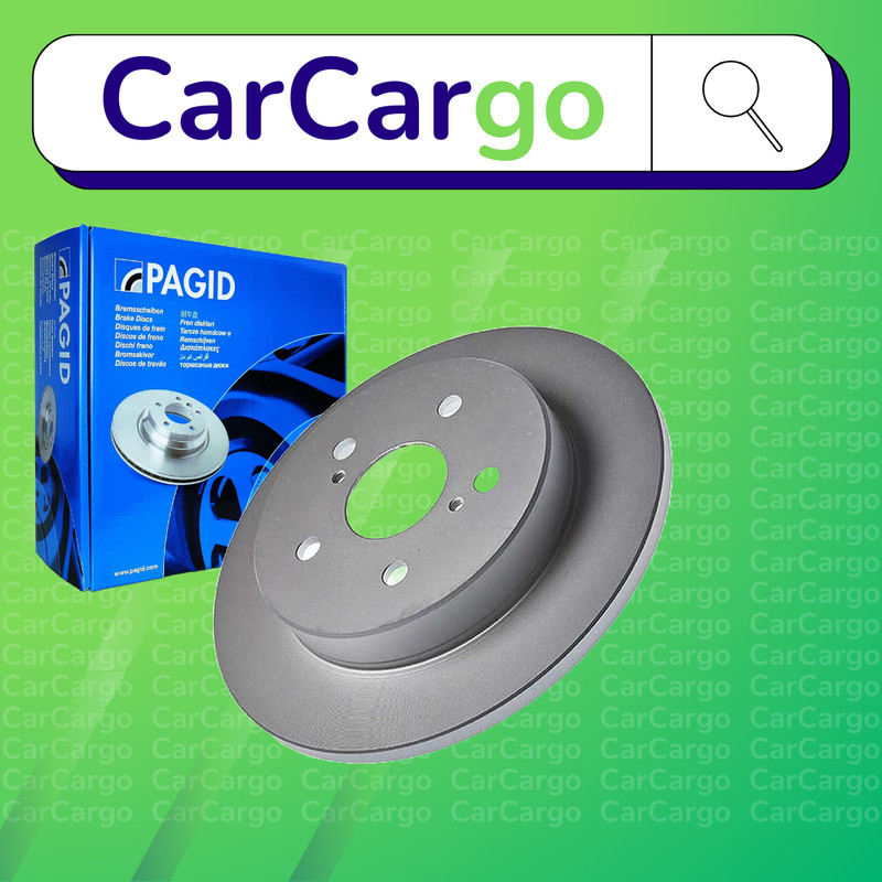 Pagid Solid Rear Brake Discs Pair For Toyota RAV4 2.0 VVT-i 2018-2024 281 mm