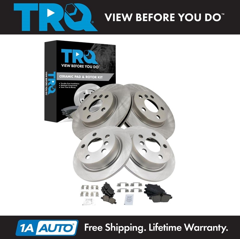 TRQ Brake Pad & Rotor Kit Ceramic Fits 2014-2023 Mini Cooper