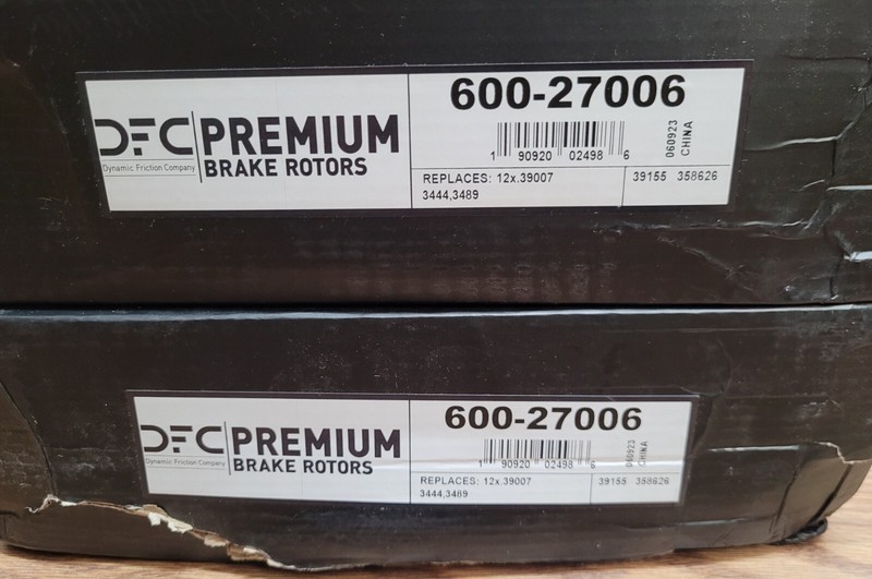 Dynamic Friction Rear Brake Rotors with 5000 Advanced Brake Pads 6502-27101 gallery