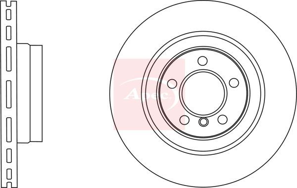 APEC DSK2860 Brake Disc Front Vented Braking Fits Land Rover Range Rover