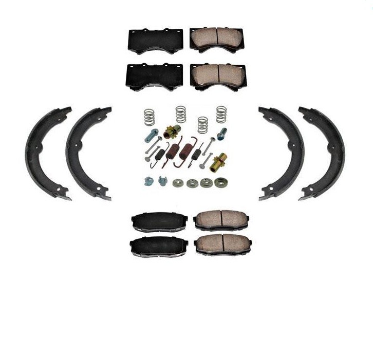 AP 100% New Brake Pads Rear Parking Brake Shoes Springs Kit Toyota Tundra 07-19