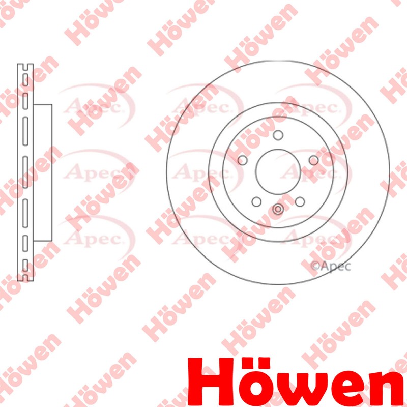 Fits Vauxhall Insignia 2017-2021 2.0 CDTi 2.1 D Brake Disc Front Howen #2
