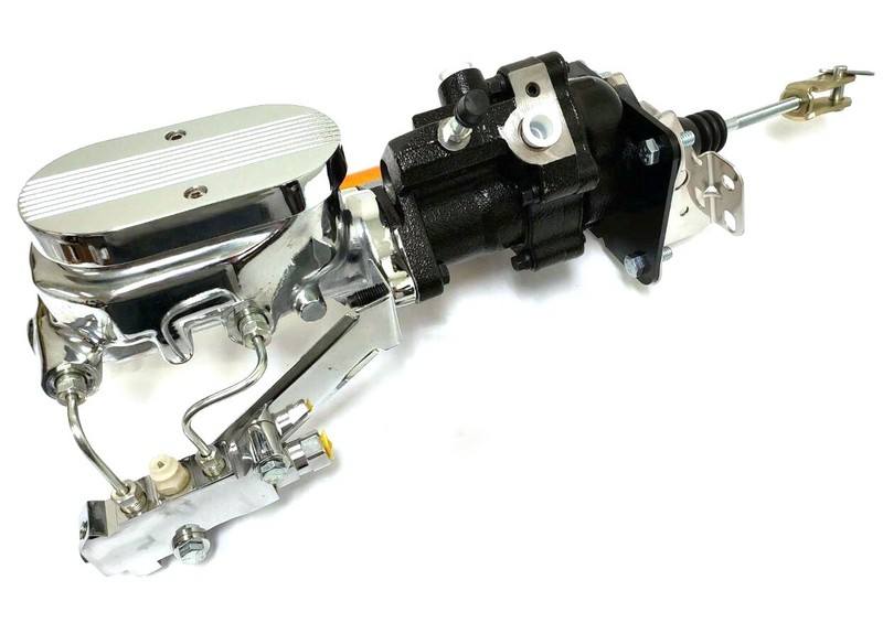 1964 1972 A Body BLACK Hydro Boost Power Brake Booster Milled Master Disc/Drum