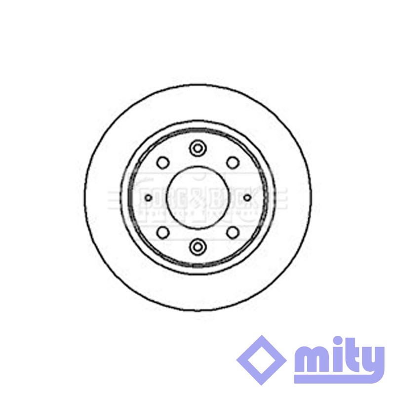 Fits Kia Carens 2000-2006 1.6 1.8 2.0 CRDi 1x Brake Disc Rear Mity 0K9AA26251C