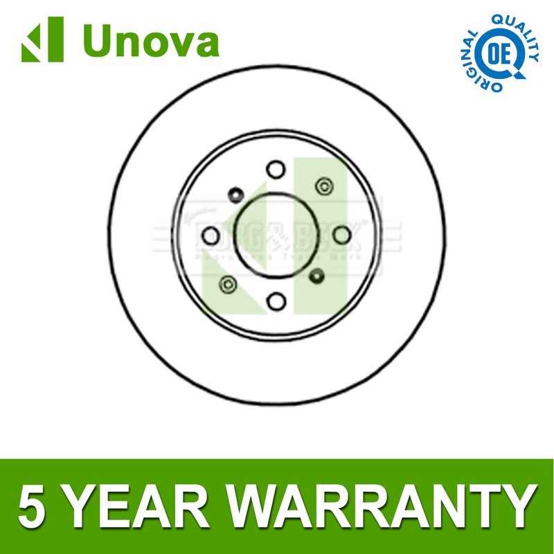 1x Brake Disc Front Unova Fits Honda Jazz 20042008 City 2008 1.2 1.3 45251SAAG50