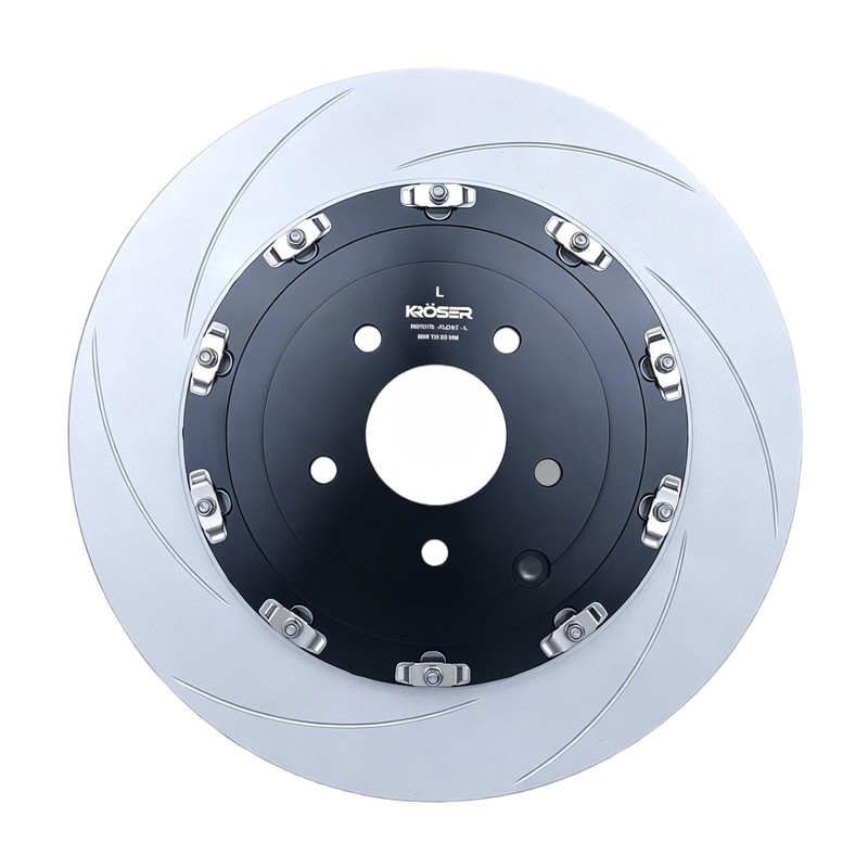 Front Rear Floating Slotted Drilled Brake Rotors For Nissan GT-R (2011-2024) gallery