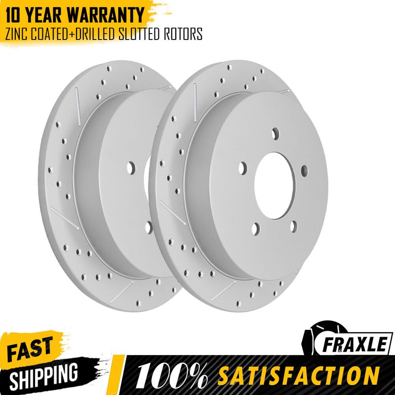 2pc Rear Brake Rotors For 2002-2010 Ford Explorer Sport Trac Mercury Mountaineer