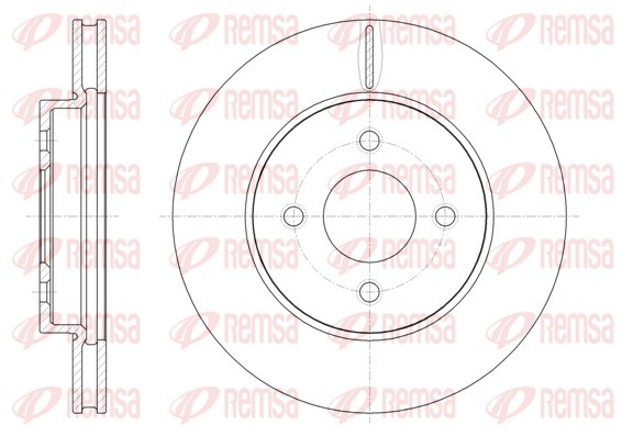 Remsa 61850.10 Brake Disc for Nissan