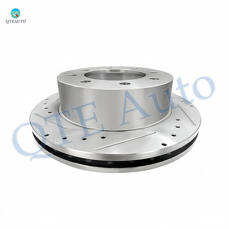 330mm 1P Rear Right Drilled Slotted Brake Rotor For 2007 GMC Sierra 3500 Classic