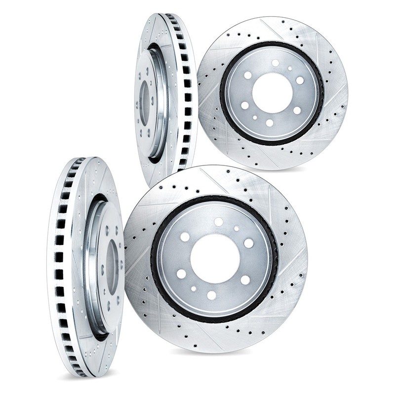 For Cadillac XT5 17-24 Brake Rotor Set DFC Premium Drilled & Slotted Front &