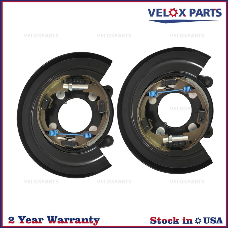 Pair Rear LH&RH Loaded Brake Backing Plate For 2005-11 Ford F-250 350 926-272