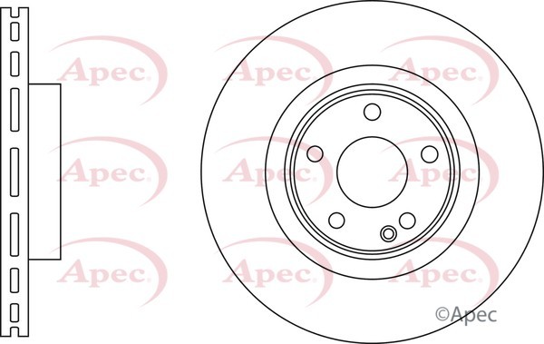 2x Apec Red Front Brake Discs 320mm Fits Infiniti Mercedes- A-class B-class