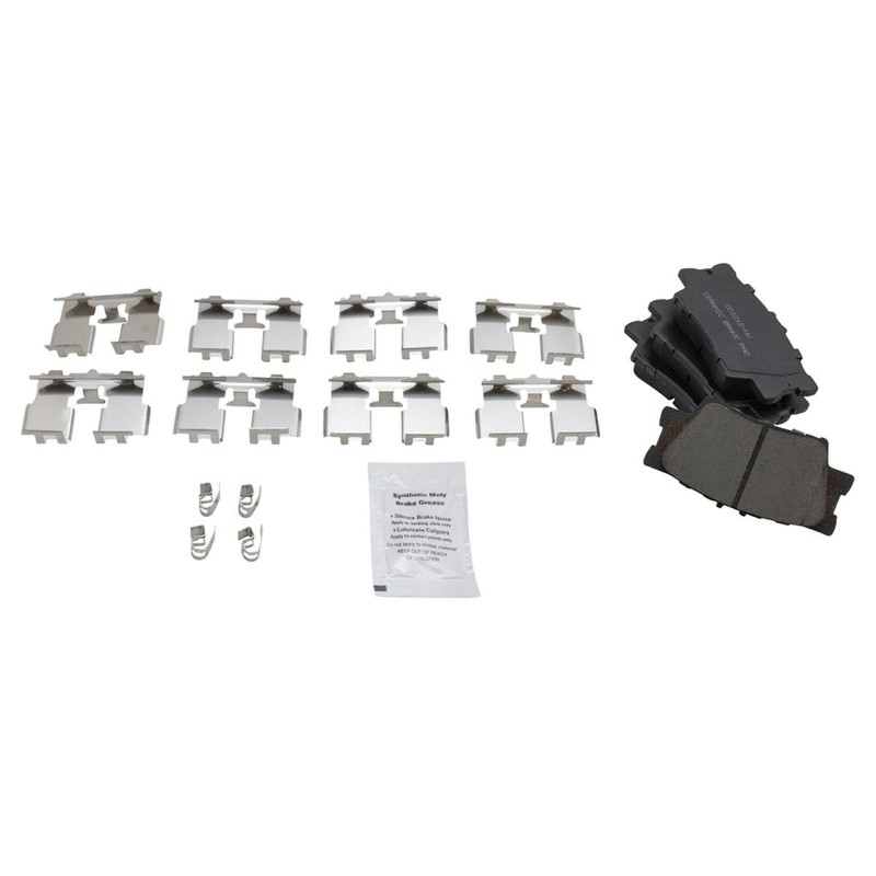 Ceramic Brake Pad & Performance Rotor Front Rear Kit w/Chemicals gallery