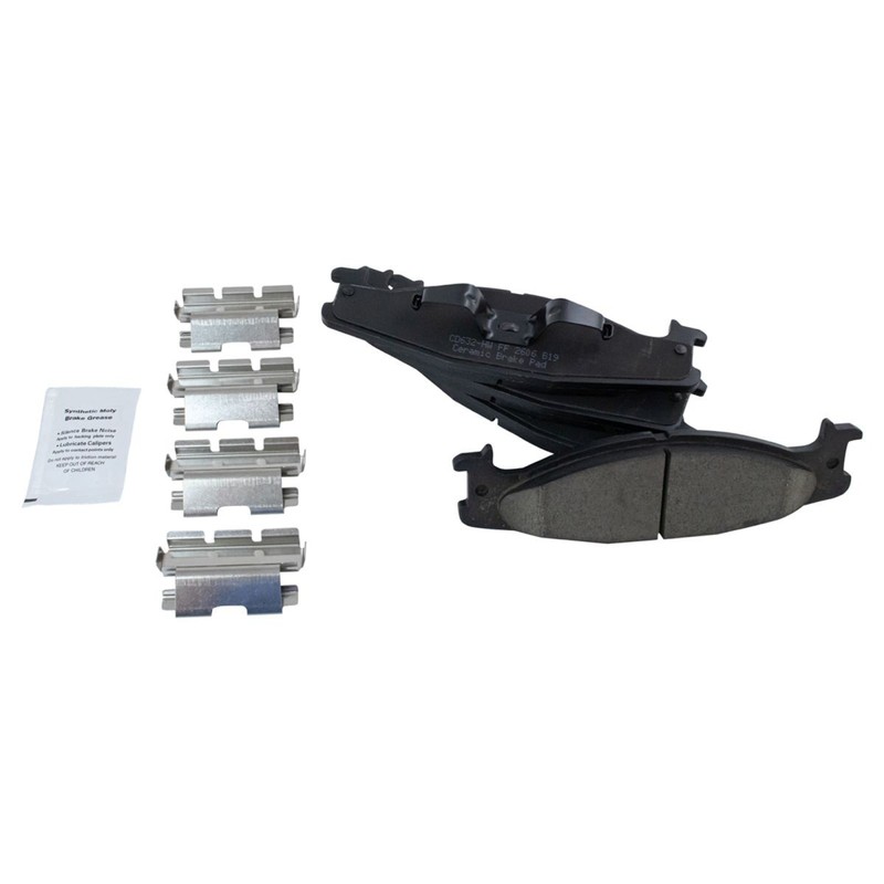 Front Premium Posi Ceramic Disc Brake Pads & Rotor Kit for 94-03 Ford E150 Van gallery