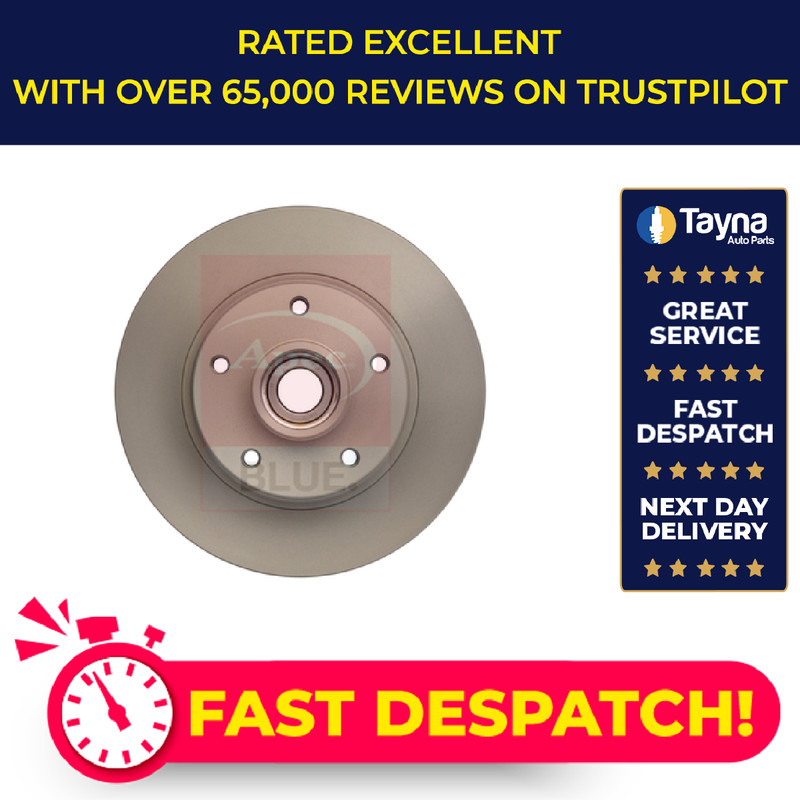 2x Brake Discs Pair Solid fits RENAULT SCENIC Mk3 1.6 Rear 2009 on 260mm Set New