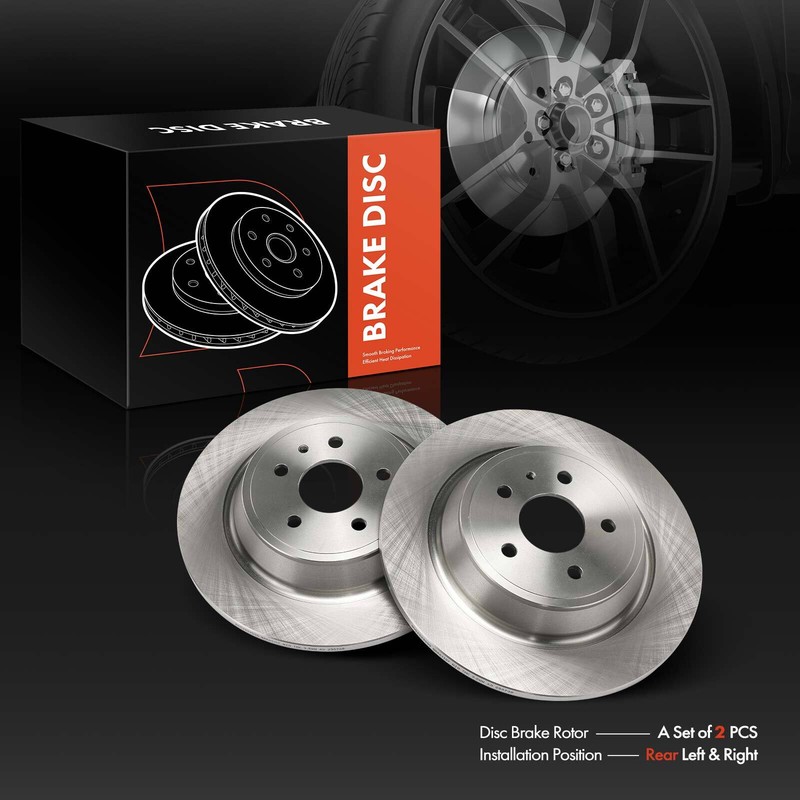 2x Disc Brake Rotors for Ford Escape 2017-2019 Fusion 13-20 Lincoln MKC MKZ Rear gallery