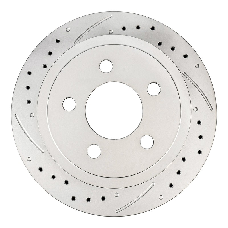 For Jeep Liberty 2003-2007 Wrangler 2003-2006 Rear Drilled & Slotted Rotors 2PC gallery