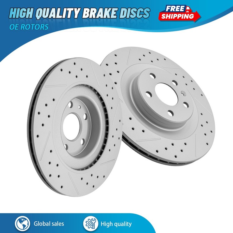 320mm Rear Drilled Brake Rotors for Volvo S60 S90 V60 V90 XC60 XC90 2016 - 2025