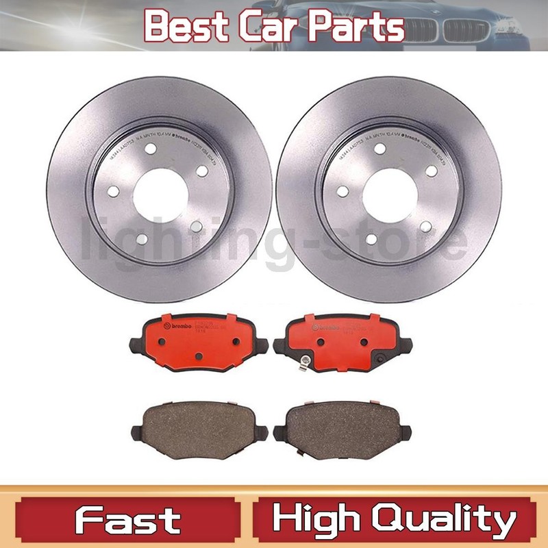 Rear Brake Pads and Disc Rotors Fits Dodge Grand Caravan 3.6L