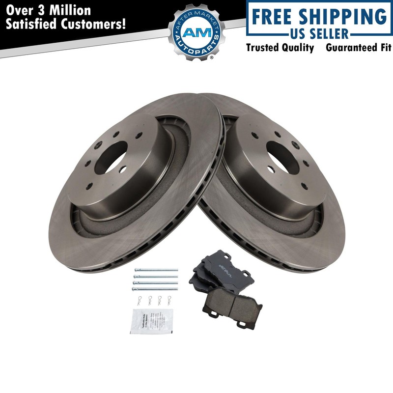 Rear Brake Pad & Rotor Kit Ceramic For 09-19 370Z 08-13 G37 14-15 Q60