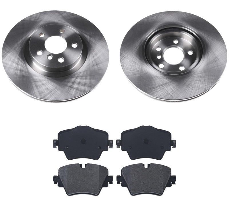 Front Disc Brake Rotors OE Metallic Pads For 2016-2021 BMW X1 REF 34116865713
