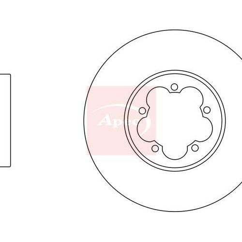 For FORD TRANSIT FM FN FF 2006 to 2014 BRAKE DISC (FRONT) (SINGLE) DSK2928