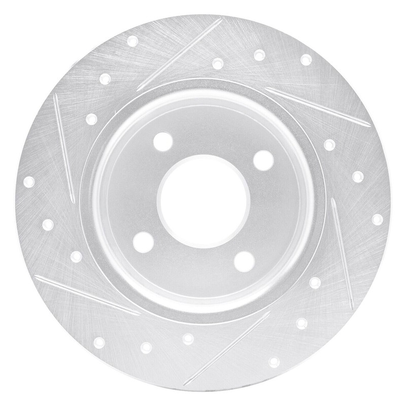 For Ford EcoSport 18-22 Brake Rotor eLINE Drilled & Slotted 1-Piece Rear gallery