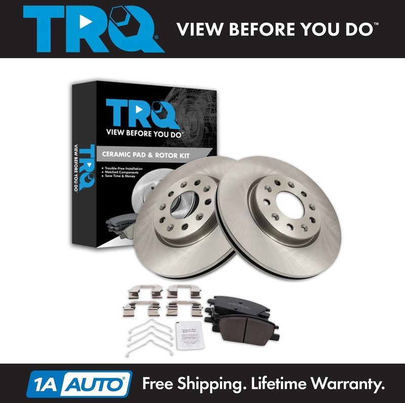 TRQ Front Brake Pad & Rotor Kit Fits 2020-2023 Chevrolet 2021-2024 GMC