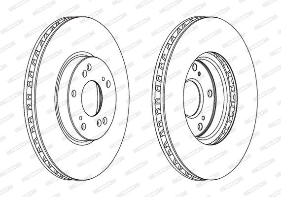 Ferodo DDF1775C Brake Disc for Honda