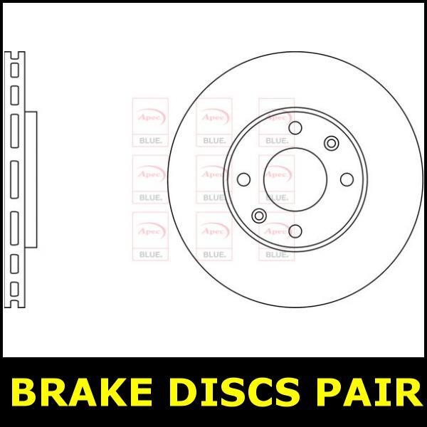 Brake Discs Pair Front FOR PEUGEOT 301 1.2 1.6 14->ON CHOICE1/2 Vented Blue gallery