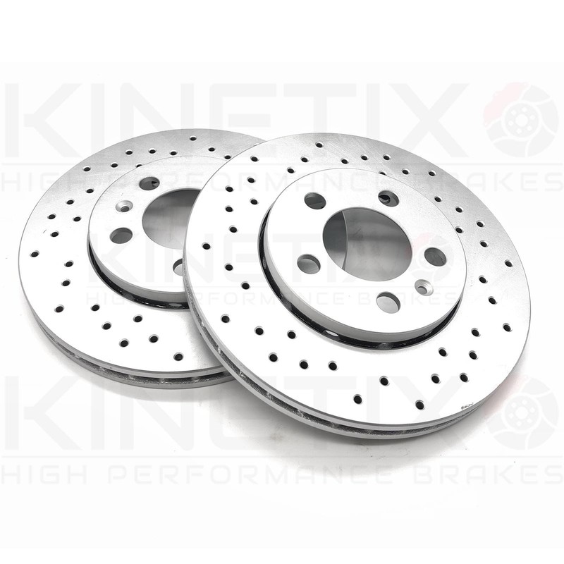 FOR VW BORA 2.8 V6 FRONT REAR DRILLED BRAKE DISCS MINTEX PADS 312mm 256mm FR RR gallery