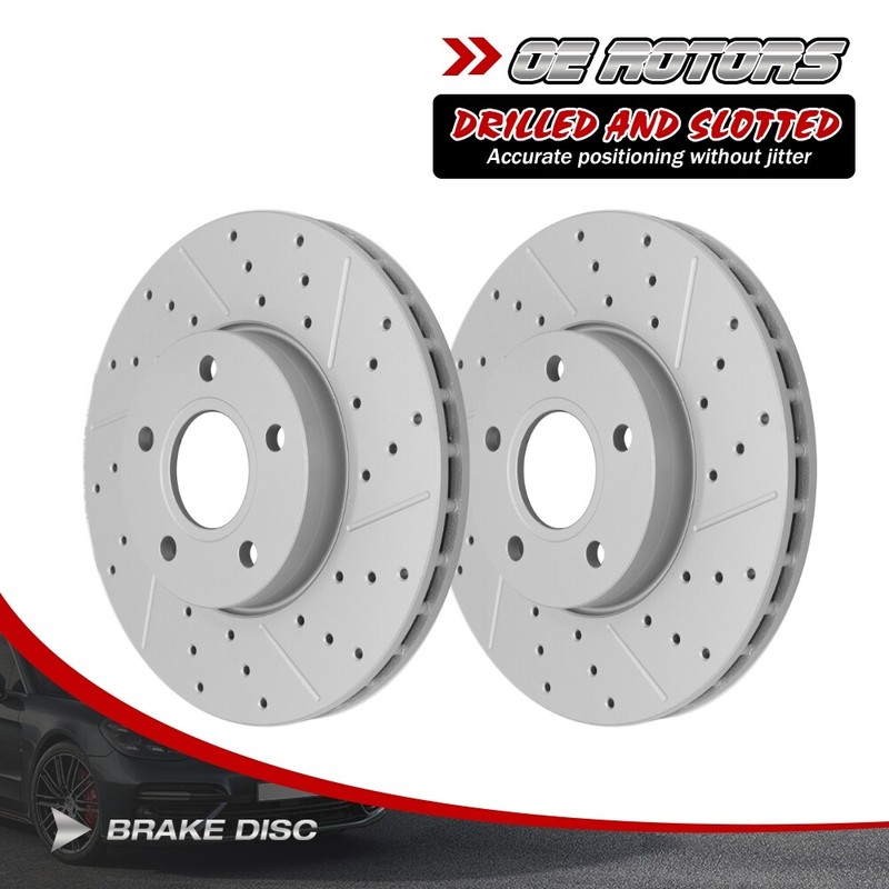 Front Disc Brake Rotors for 2012 2013 2014 2015 2016 2017 2018 Ford C-Max Focus