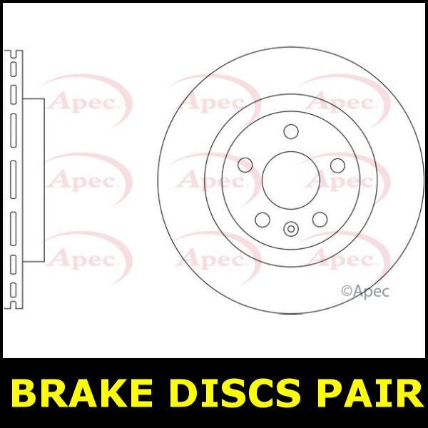 Brake Discs Pair Front FOR VOLVO XC40 2.0 18->21 Diesel Apec gallery