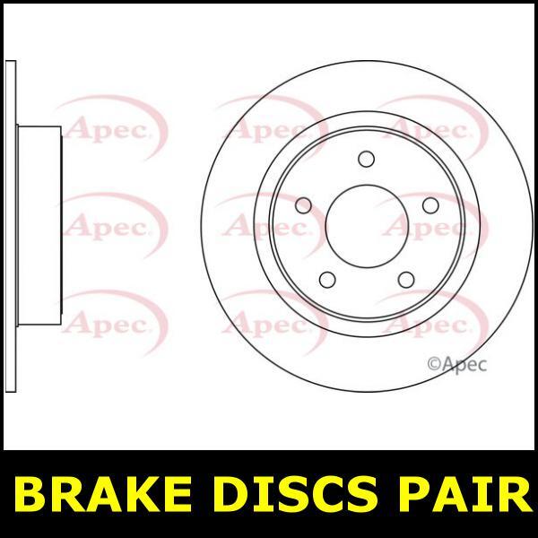 Brake Discs Pair Rear FOR FORD KUGA II 1.5 14->ON CHOICE2/2 Diesel Petrol Apec gallery