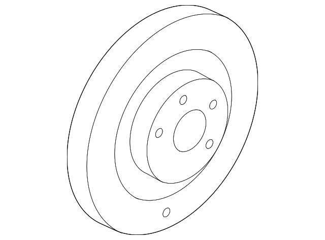 Genuine Ford Disc Brake Rotor Front 7U2Z-1V125-E gallery