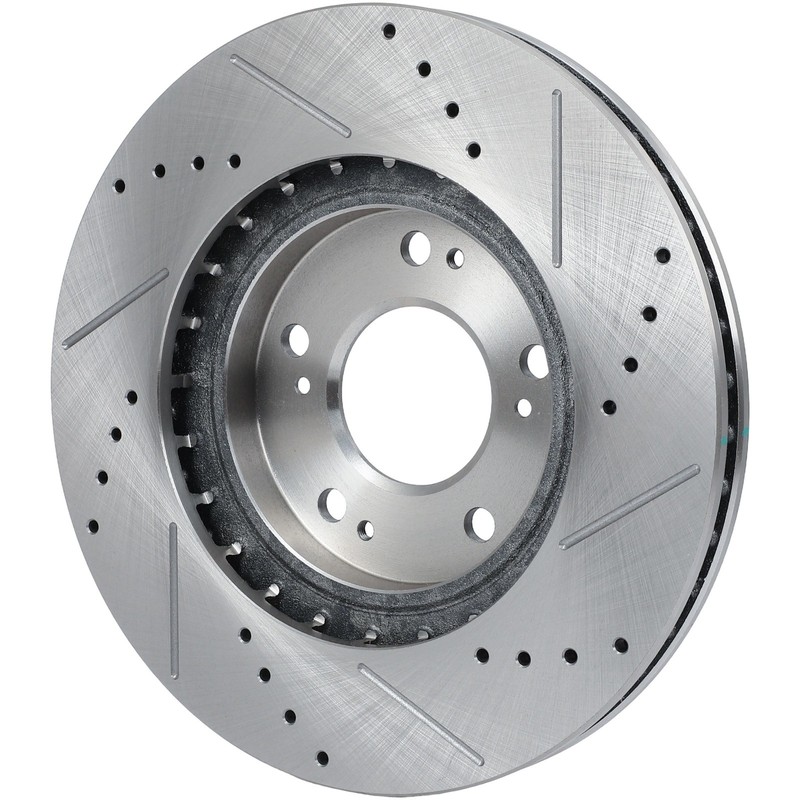 6X For Mitsubishi Lancer 2008 2009-2016 Front Slotted Brake Rotors Ceramic Pads gallery